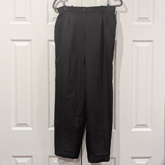 Gloria Vanderbilt Black Work Pants with pockets size 10 - Picture 1 of 2